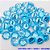 ACESSORIO NO BRUTO PRONTO PARA O BANHO (POTE)PEDRA DE ZIRCONIA 100%(GS001) AZUL DE 10X10MM / PESO 1.4GR - BRU28376 - Imagem 2