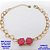 PULSEIRA NO BRUTO PRONTO PARA O BANHO(POTE) PULSEIRA COM CORRENTE DE CORAÇÃO LARGURA 0,05CM DE 18CM+EXTENSOR PINGENTE EM ALTA FUSÃO (ZIRCONIA CRAQUELADA )" 10X10MM" / PESO 4.4GR - BRU28395 - Imagem 2
