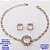 CONJUNTO NO BRUTO PRONTO PARA O BANHO(CX193) PULSEIRA COM CORRENTE UM EM UM FECHO LAGOSTA 18CM+EXTENSOR + BRINCO EM ALTA FUSÃO (ZIRCONIA )" 10X10MM" / PESO 7.2GR - BRU28387A - Imagem 1