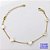 PULSEIRA NO BRUTO PRONTO PARA O BANHO(AV)(CX195 ) PULSEIRA CORRENTE VENEZIANA COM TREVO EM PEROLAS -TAMANHO 17CM+EXTENSOR COM FECHO LAGOSTA- PESO 1.9GR - BRU29060 - Imagem 1
