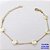 PULSEIRA NO BRUTO PRONTO PARA O BANHO(AV)(CX195 ) PULSEIRA CORRENTE VENEZIANA COM PEROLAS -TAMANHO 17CM+EXTENSOR COM FECHO LAGOSTA- PESO 1.9GR - BRU29061 - Imagem 2