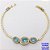 PULSEIRA NO BRUTO PRONTO PARA O BANHO(CX181)- PULSEIRA RIVIERA DE 17CM - PESO TOTAL 5.9GR - BRU29119 - Imagem 2
