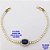 PULSEIRA NO BRUTO PRONTO PARA O BANHO(CX181)- PULSEIRA RIVIERA DE 18CM(CONECTOR CRAVEJADO 12X10MM - PESO TOTAL 5.3GR - BRU29137 - Imagem 2