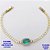 PULSEIRA NO BRUTO PRONTO PARA O BANHO(CX181)- PULSEIRA RIVIERA DE 18CM(CONECTOR CRAVEJADO 12X10MM - PESO TOTAL 5.3GR - BRU29139 - Imagem 1