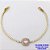 PULSEIRA NO BRUTO PRONTO PARA O BANHO(CX118)- PULSEIRA RIVIERA DE 18CM(CONECTOR CRAVEJADO 12MM - PESO TOTAL 4.3GR - BRU29164 - Imagem 2