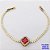 PULSEIRA NO BRUTO PRONTO PARA O BANHO(CX118)- PULSEIRA RIVIERA DE 18CM(CONECTOR CRAVEJADO 12MM - PESO TOTAL 5.3GR - BRU29191 - Imagem 1