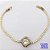 PULSEIRA NO BRUTO PRONTO PARA O BANHO(CX118)- PULSEIRA RIVIERA DE 18CM(CONECTOR CRAVEJADO 12MM - PESO TOTAL 5.3GR - BRU29193 - Imagem 2