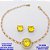 CONJUNTO NO BRUTO PRONTO PARA O BANHO(POTE) PULSEIRA 1X1 ELLO BATIDO LARGURA 0,3MM E BRINCO 10X10MM/ CONECTOR COM BASE EM ALTA FUSÃO( "ZIRCONIA GS001 ")" 10X10MM" / PESO 7.9GR - BRU29207 - Imagem 1