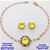 CONJUNTO NO BRUTO PRONTO PARA O BANHO(POTE) PULSEIRA 1X1 ELLO BATIDO LARGURA 0,3MM E BRINCO 10X10MM/ CONECTOR COM BASE EM ALTA FUSÃO( "ZIRCONIA GS001 ")" 10X10MM" / PESO 7.9GR - BRU29208 - Imagem 1