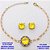 CONJUNTO NO BRUTO PRONTO PARA O BANHO(POTE) PULSEIRA 1X1 ELLO BATIDO LARGURA 0,3MM E BRINCO 10X10MM/ CONECTOR COM BASE EM ALTA FUSÃO( "ZIRCONIA GS001 ")" 10X10MM" / PESO 7.9GR - BRU29209 - Imagem 1
