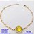 PULSEIRA NO BRUTO PRONTO PARA O BANHO(POTE) PULSEIRA 1X1 ELLO BATIDO LARGURA 0,3MM / CONECTOR COM BASE EM ALTA FUSÃO( "ZIRCONIA GS001 ")" 10X10MM" / PESO 4.2GR - BRU29210 - Imagem 1