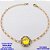 PULSEIRA NO BRUTO PRONTO PARA O BANHO(POTE) PULSEIRA 1X1 ELLO BATIDO LARGURA 0,3MM / CONECTOR COM BASE EM ALTA FUSÃO( "ZIRCONIA GS001 ")" 10X10MM" / PESO 4.2GR - BRU29211 - Imagem 1