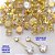 BRINCO NO BRUTO PRONTO PARA O BANHO(CX49)- BRINCO COM DUAS PEDRA DE ZIRCONIA 8X8MM / 12X12MM - PESO TOTAL 8.4GR - BRU29229 - Imagem 1