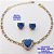 CONJUNTO NO BRUTO PRONTO PARA O BANHO() PULSEIRA 1X1 ELLO BATIDO LARGURA 3MM + BRINCO CORAÇÃO - CONECTOR COM CONECTOR EM ALTA FUSÃO CRAVEJADA ( "ZIRCONIA " 10X10MM" / PESO 6.8GR - BRU29243 - Imagem 2