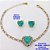 CONJUNTO NO BRUTO PRONTO PARA O BANHO() PULSEIRA 1X1 ELLO BATIDO LARGURA 3MM + BRINCO CORAÇÃO - CONECTOR COM CONECTOR EM ALTA FUSÃO CRAVEJADA ( "ZIRCONIA " 10X10MM" / PESO 6.8GR - BRU29244 - Imagem 1