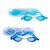 Óculos de Natação com Estojo Plástico e Tampão de Ouvidos - Azul/Azul Claro - Imagem 5