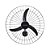 Ventilador de Parede Preto 60cm Bivolt Comercial 147W  Premium Ventisol 220v - Imagem 1