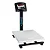 Balança Digital  100 kg/ 20g Welmy com coluna Plataforma 34x39 c/ Bateria Pesadora - Imagem 1