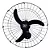 Ventilador Osc De Parede 60cm  155W  Preto 220v - Imagem 1