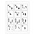 Stencil Conjunto Alfabeto 3 peças-15x20 cm - Imagem 5