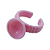 Anel Para Cola Rosa 50 Unidades - Imagem 1