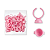Anel Para Cola Rosa 50 Unidades - Imagem 3