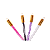 Pincel Higienizador Com Glitter Cores Variadas - Imagem 1