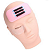 Suporte Testa Silicone Para Alongamento de Cílios Rosa - Imagem 1