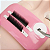 Suporte Testa Silicone Para Alongamento de Cílios Rosa - Imagem 3