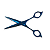 Tesoura Profissional Para Corte Waris Azul - Imagem 3
