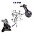 Kit completo coxim motor câmbio Honda New Civic 2007 a 2012 - Imagem 2