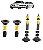 Kit amortecedor completo dianteiro e traseiro com batente e coxim BMW X1 - Imagem 2