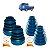 Kit 4 coifas homocinética lado roda e lado câmbio Peugeot 206 1999 a 2010 motor 1.6v - Imagem 1
