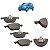 Kit 04 Pastilhas freio traseira Jeep Renegade 2015 2016 2017 2018 2019 - Imagem 1