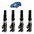 Jogo de Bobinas Ignicao 12V Gauss Caneta Renault Kangoo Clio - Imagem 1