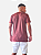 Camiseta JUST GO Long Mescla Vinho - Imagem 3