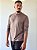Camiseta JUST GO Slim Manga Longa Marrom - Imagem 2