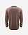 Camiseta JUST GO Slim Manga Longa Marrom - Imagem 5