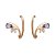 Brinco Ear Hook Lavanda | Folheado a Ouro 18K - Imagem 1