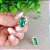 Brinco Pedra Verde Esmeralda com Zircônias | Folheado a Ouro 18K - Imagem 2