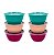 Kit 210 Saladeiras 3,5L C/ tampa Tigela kit color atacado - Imagem 2