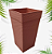 Vaso Ratan Coluna Interno E Externo 28l Planta Flor Folhagem Real Artificial grande - Imagem 1