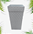 Vaso Ratan Coluna Interno E Externo 28l Planta Flor Folhagem Real Artificial grande - Imagem 3
