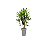 Vaso Ratan Coluna Interno E Externo 28l Planta Flor Folhagem Real Artificial grande - Imagem 4