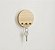 Porta-Chaves Decorativo de Parede Minimalista Madeira – Organizador com 3 Pinos Moderna - Imagem 4