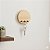 Porta-Chaves Decorativo de Parede Minimalista Madeira – Organizador com 3 Pinos Moderna - Imagem 1