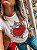 Camiseta T-Shirt Coração Off White - Imagem 4