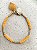 Pulseira Amarela com Pingente Coração - Imagem 3