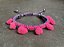 Pulseira Pompom Rosa Neon - Imagem 1