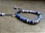 Pulseira Borrachinhas Azul e Branco - Imagem 2
